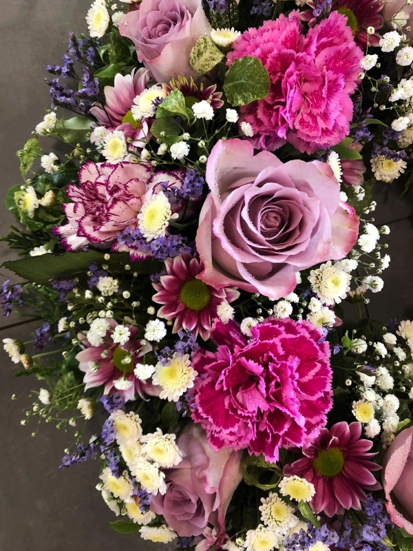 Wreath   Pink & Purple