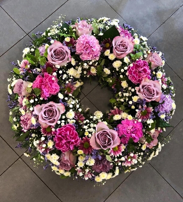 Wreath   Pink & Purple